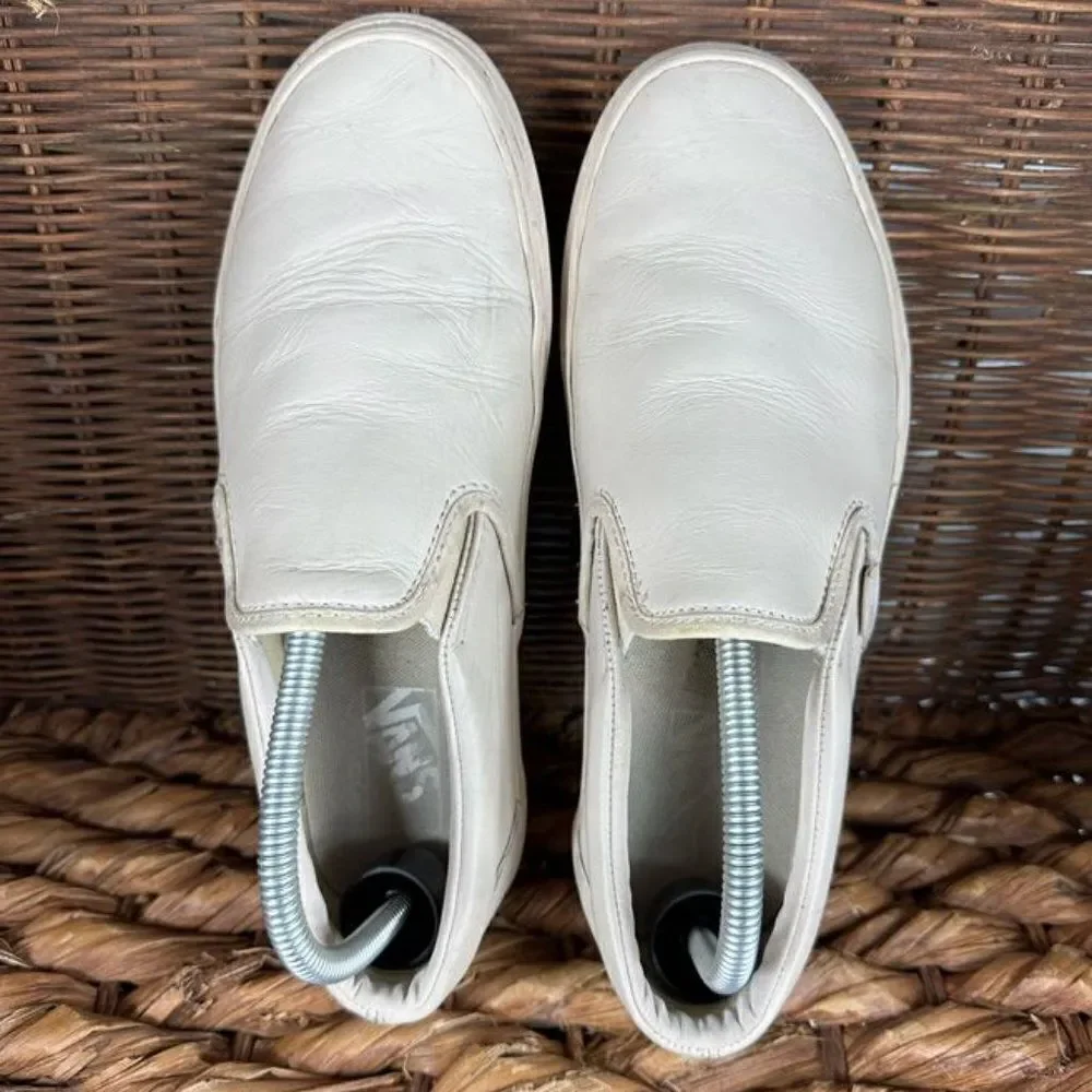 Vans Sz 8 Men's‎ Tan Slip On Low Top Sneakers